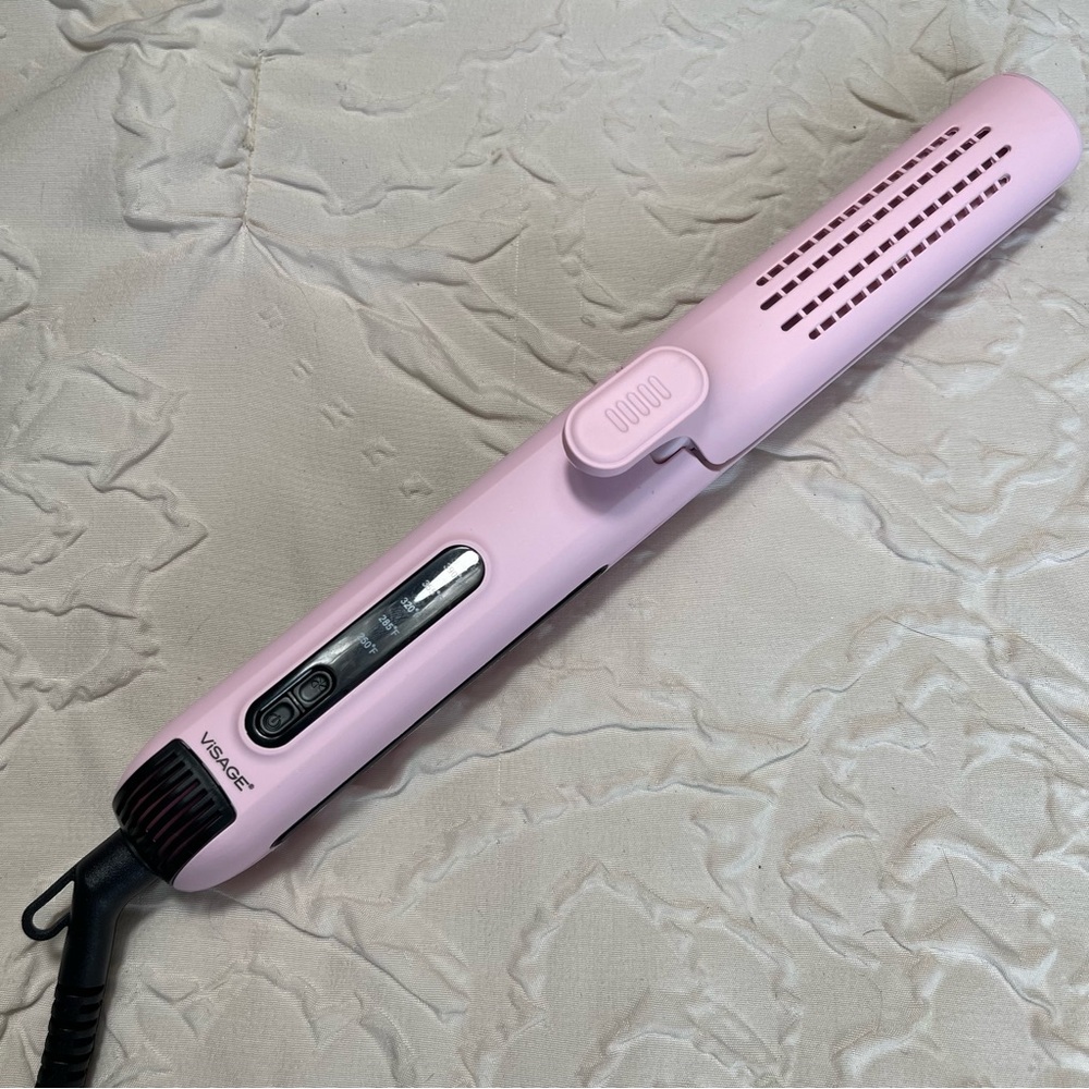 NWOT Visage Cool Air Dual -Styler Pink Hair Straightener or Curler